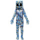 Disfraz Marshmello camuflaje azul verde y blanco