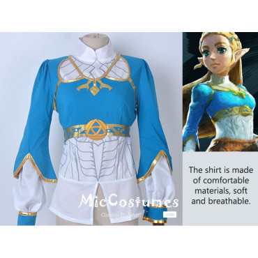 Disfraz cosplay Zelda traje azul