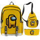 Lote mochila bandolera y estuche Among Us