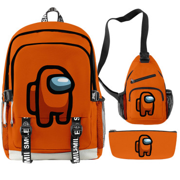 Lote mochila bandolera y estuche Among Us