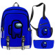 Lote mochila bandolera y estuche Among Us