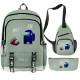 Lote mochila bandolera y estuche Among Us