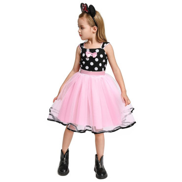 MINNIE   Disfraz minnie vestido con topos Disfraz minnie vestido con topos