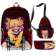 Conjunto mochila riñonera y estuche My hero academia
