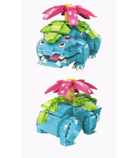 Bloques de construcción tipo lego de figuras Pokémon con base decorada