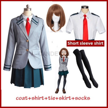 Cosplay disfraz My hero academia uniforme Uraraka y Izuku