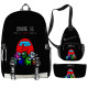 Lote mochila bandolera y estuche Among Us