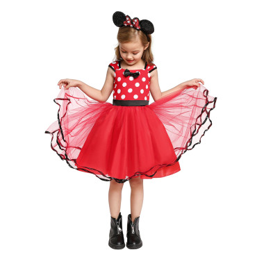 MINNIE   Disfraz minnie vestido con topos Disfraz minnie vestido con topos