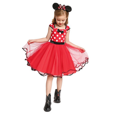MINNIE   Disfraz minnie vestido con topos Disfraz minnie vestido con topos