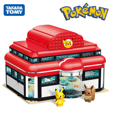 Bloques de construcción tipo lego de Pokémon centro de entrenamiento