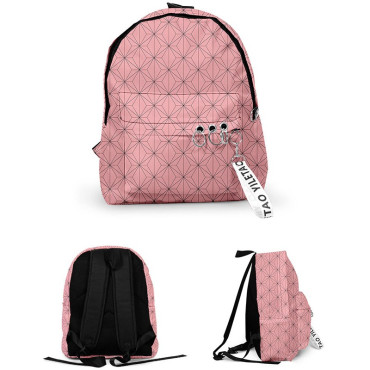 Mochila Demon Slayer con aros y estampado de cada personaje