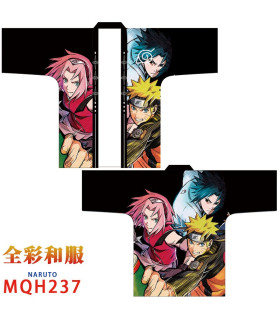 Camiseta Kimono Naruto estampado 3 personajes