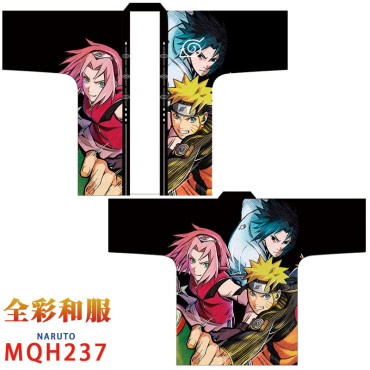 Camiseta Kimono Naruto estampado 3 personajes
