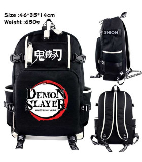 MOCHILAS   Mochila escolar con correar Demon Slayer Mochila escolar con correar Demon Slayer
