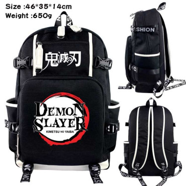 MOCHILAS   Mochila escolar con correar Demon Slayer Mochila escolar con correar Demon Slayer