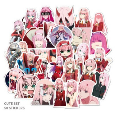 Paquete 50 pegatinas Darling in the Franxx