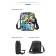 lote mochila estuche y bandolera  pokemon