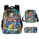 lote mochila estuche y bandolera  pokemon