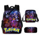 lote mochila estuche y bandolera  pokemon