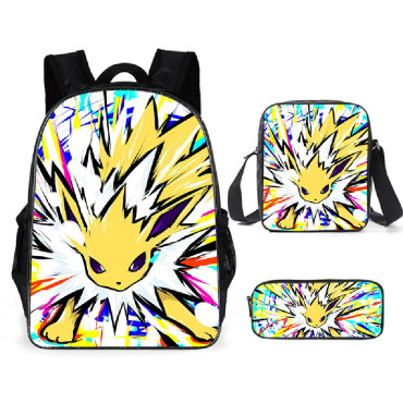 lote mochila estuche y bandolera  pokemon