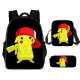 lote mochila estuche y bandolera  pokemon