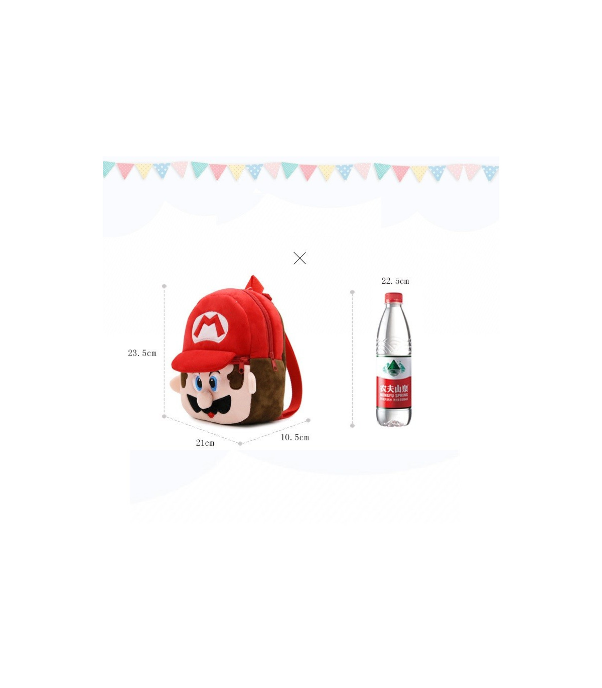 mochila de peluche super mario bros