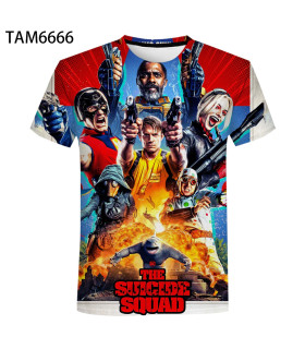 camisetas  de escuadrón suicida diseños 3d