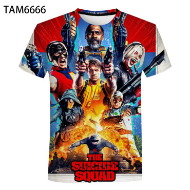 camisetas  de escuadrón suicida diseños 3d