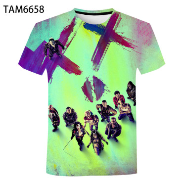 camisetas  de escuadrón suicida diseños 3d