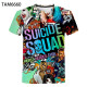 camisetas  de escuadrón suicida diseños 3d