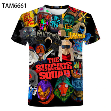 camisetas  de escuadrón suicida diseños 3d