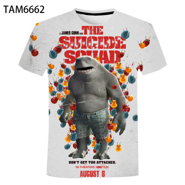 camisetas  de escuadrón suicida diseños 3d