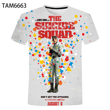 camisetas  de escuadrón suicida diseños 3d