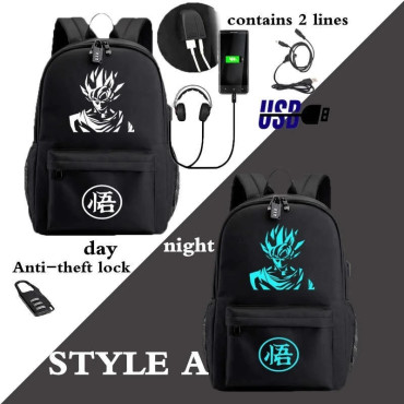 DRAGON BALL   mochila dragon ball con carga usb de 42cm mochila dragon ball con carga usb de 42cm