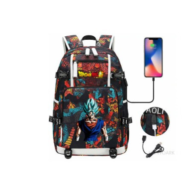 DRAGON BALL   mochila dragon ball con carga usb  adaptada para portátil de 47cm mochila dragon ball con carga usb adaptada para 