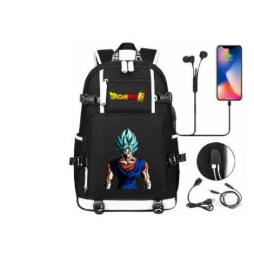 DRAGON BALL   mochila dragon ball con carga usb  adaptada para portátil de 47cm mochila dragon ball con carga usb adaptada para 
