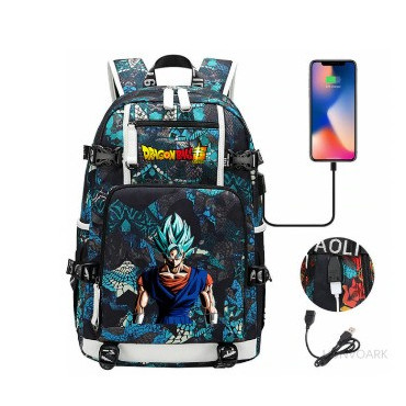 DRAGON BALL   mochila dragon ball con carga usb  adaptada para portátil de 47cm mochila dragon ball con carga usb adaptada para 