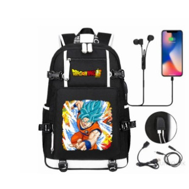 DRAGON BALL   mochila dragon ball con carga usb  adaptada para portátil de 47cm mochila dragon ball con carga usb adaptada para 