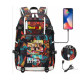 DRAGON BALL   mochila dragon ball con carga usb  adaptada para portátil de 47cm mochila dragon ball con carga usb adaptada para 