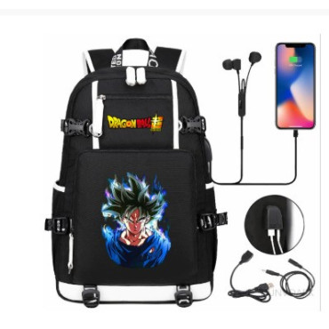 DRAGON BALL   mochila dragon ball con carga usb  adaptada para portátil de 47cm mochila dragon ball con carga usb adaptada para 