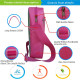 lote de mochila bandolera y estuche pop it