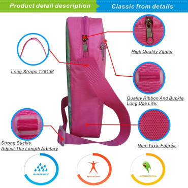 lote de mochila bandolera y estuche pop it