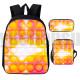 lote de mochila bandolera y estuche pop it