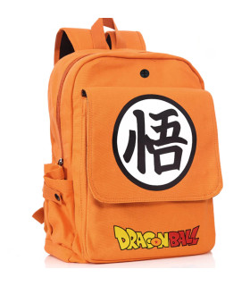 mochila logo dragon ball naranja