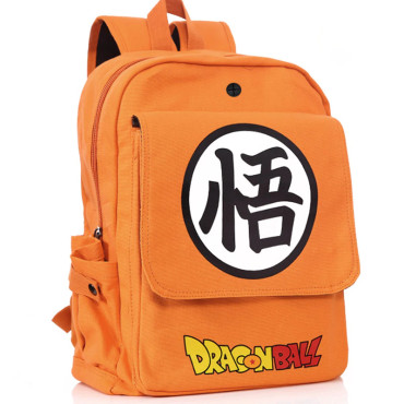 mochila logo dragon ball naranja
