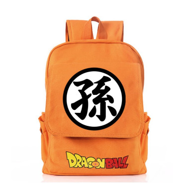 mochila logo dragon ball naranja