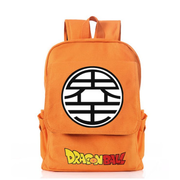 mochila logo dragon ball naranja
