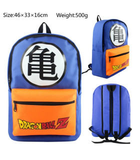 mochila de 45cm azul dragon ball