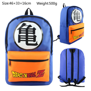mochila de 45cm azul dragon ball