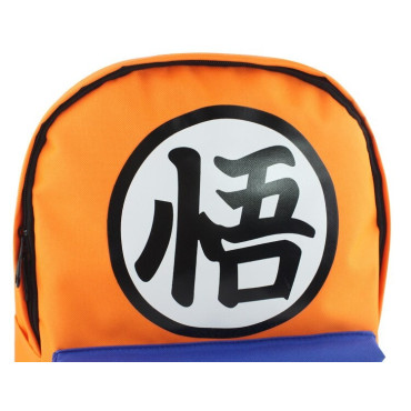 mochila de 45cm azul dragon ball